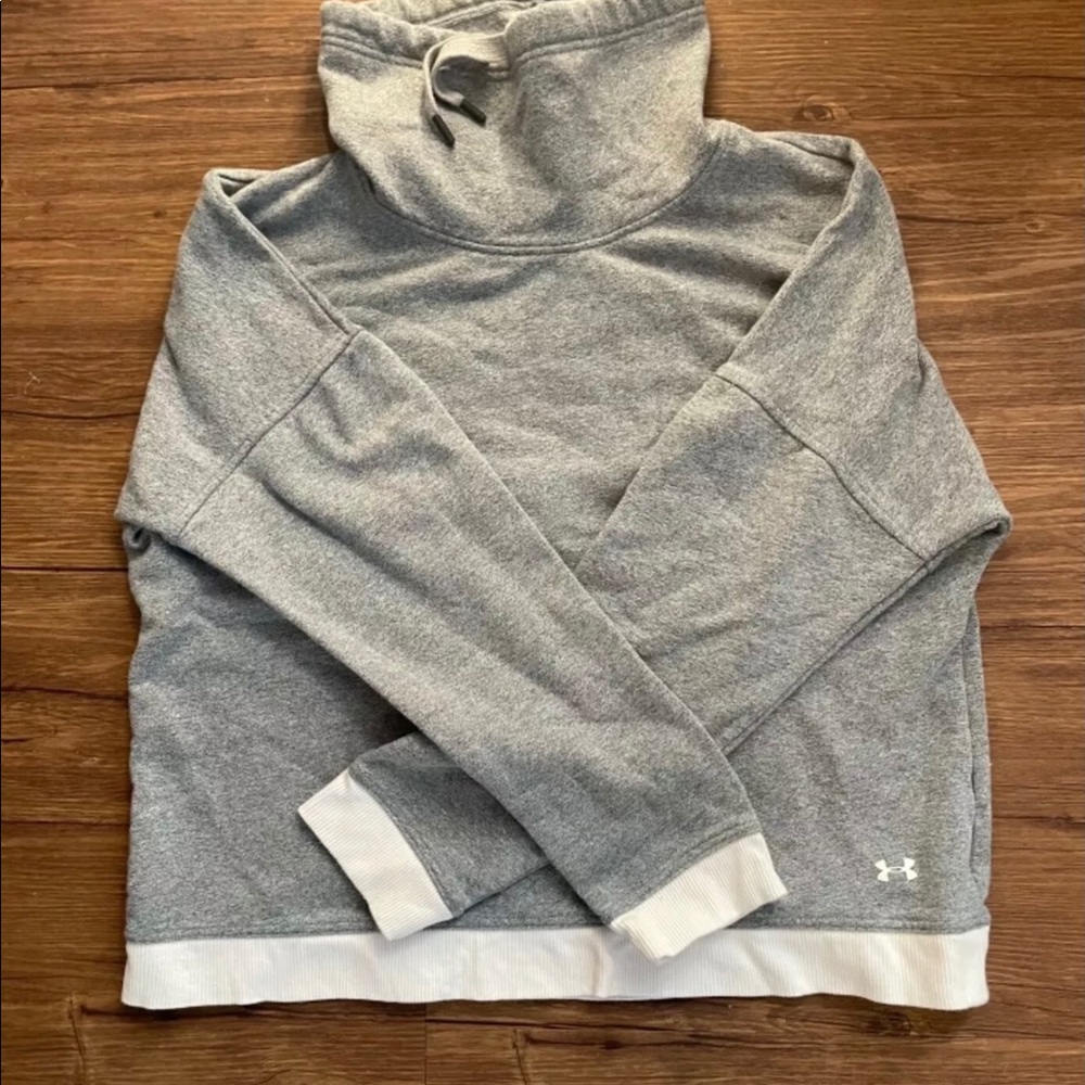 Women's Gray Under Armour Hoodie Size L